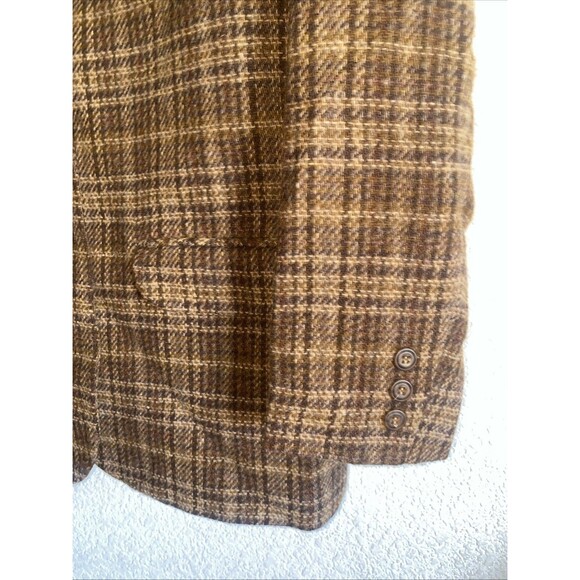 Vintage Eddie Bauer Women Wool Blazer Jacket Plaid M Preppy Country Equestrian - Picture 2 of 14